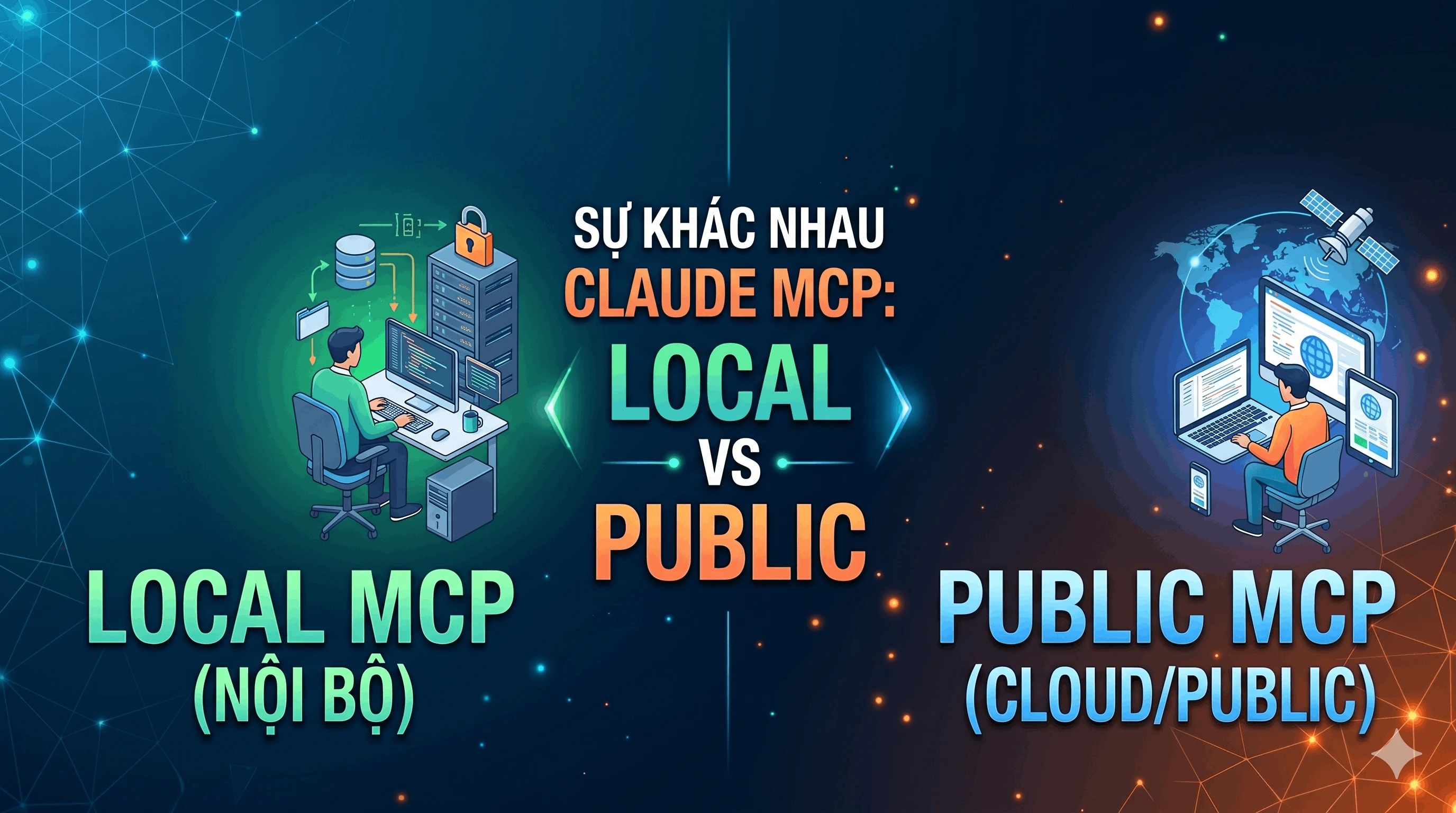 Sự khác nhau giữa Claude MCP Local và Public